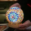 Cross-border Mosaic night light, Baroque Romance and freedom, Bohemian creative night light, glass decorative table lamp details Picture